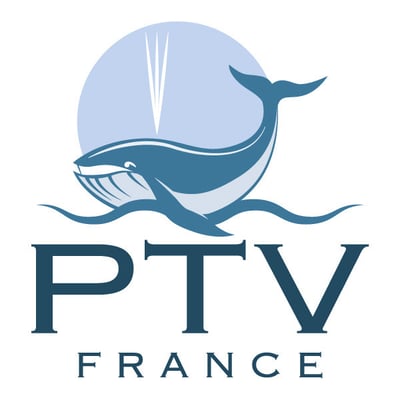 Création logo • PTV France (Montpellier) • © recreacom.fr - Christophe HOULES graphiste