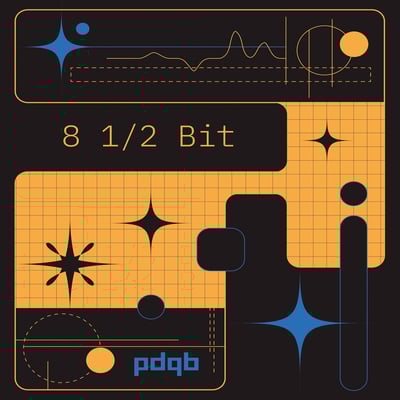 pdqb / 8 1/2 Bit / Orange Blue and White smashed Vinyl / CHF 29.50