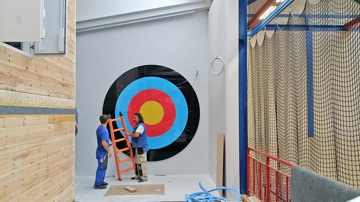 Hopf und Wirth Architekten ETH HTL SIA  Winterthur, Erweiterung Turnhallen Berufsbildungsschule Winterthur, Kunst am Bau Christopher T. Hunziker