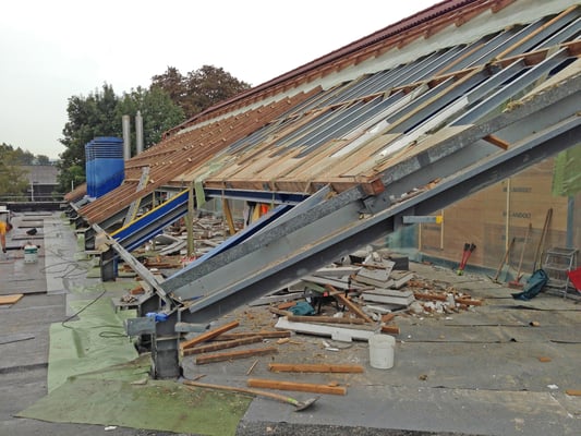 Hopf und Wirth Architekten Winterthur ETH HTL SIA, Erweiterung Turnhallen Berufsbildungsschule Winterthur, Abbruch