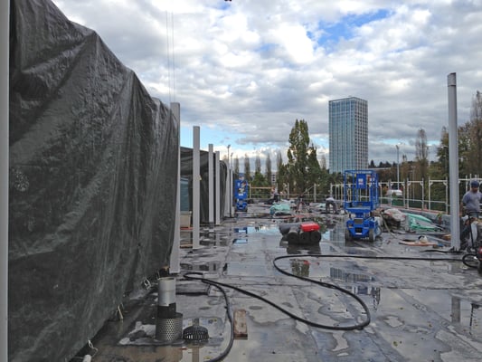 Hopf und Wirth Architekten ETH HTL SIA  Winterthur, Erweiterung Turnhallen Berufsbildungsschule Winterthur, Stahlbau