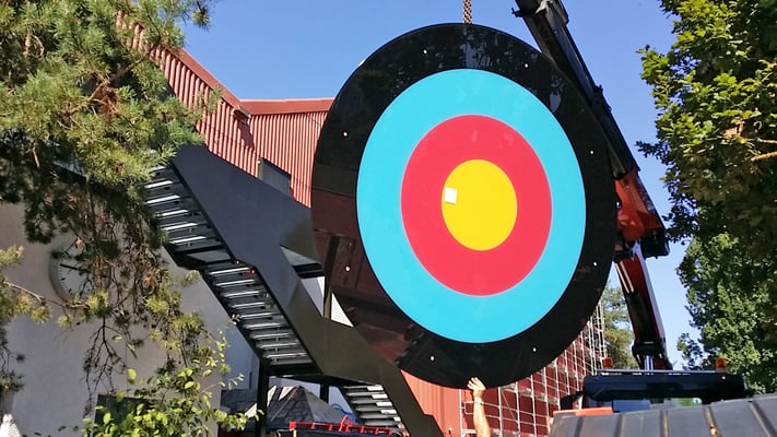 Hopf und Wirth Architekten ETH HTL SIA  Winterthur, Erweiterung Turnhallen Berufsbildungsschule Winterthur, Kunst am Bau Christopher T. Hunziker