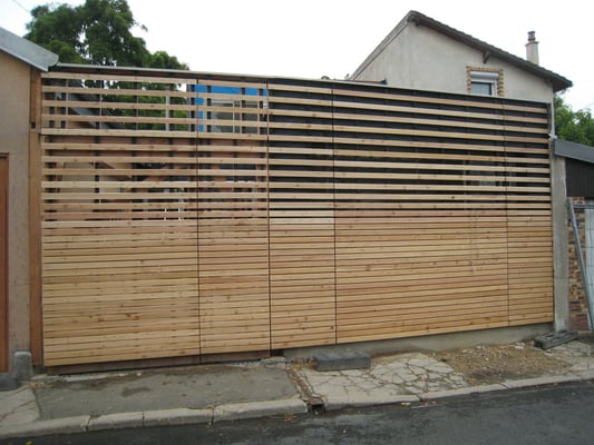 bardage en claire-voie