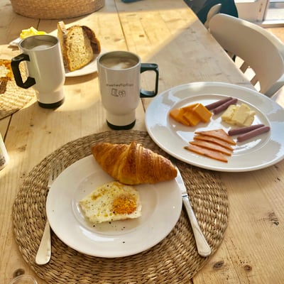 Frühstück im Boathouse Loft