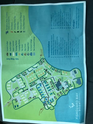 Fishguard Bay Resort, wir stehen auf dem Platz 7