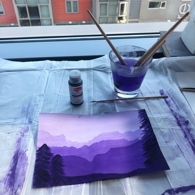 ....gebt mir Papier und Farbe und ich bin happy!