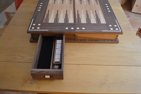 Backgammon Holz handgemacht