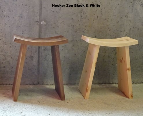 Hocker Arve massiv, Hocker Nussbaum massiv