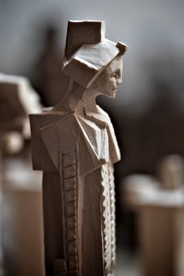 Schachfiguren handgeschnitzt