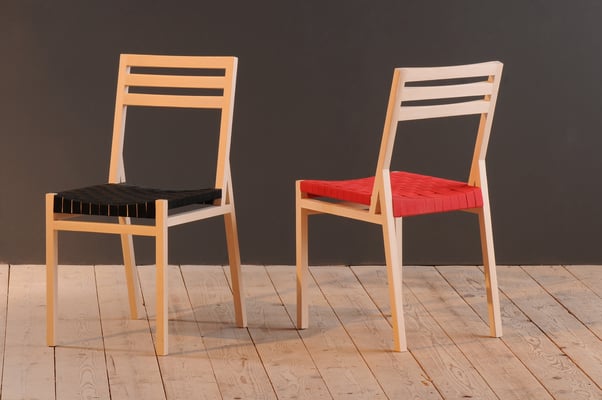 Massivholzstuhl Toscana mit Webing, Esche