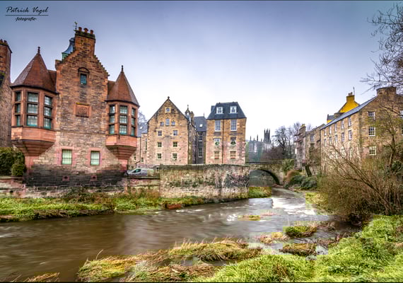 "Dean Village" im Zentrum von Edinburgh