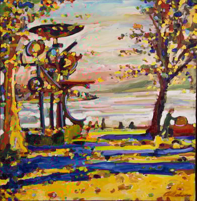 Zürichhorn, Heureka, Kugelbrunnen