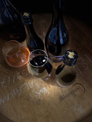 Bières spiritueuses. Bière triple et stout vieillie en tonneau de Whisky
