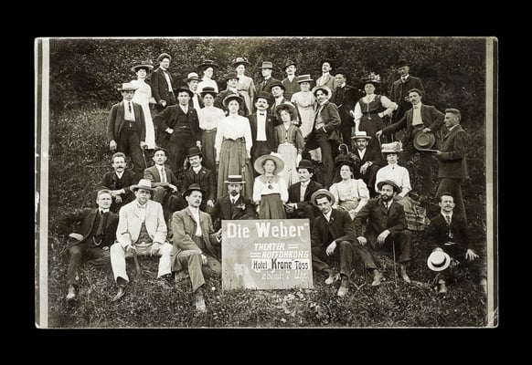 Fotografie vor 1909,    vermutlich Tössemer Laientheater beim Hotel Krone