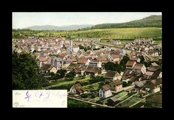 Lichtdruck koloriert vor 1906,     Töss vom Ebnet