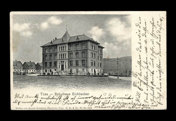 Lichtdruck vor 1903,     Schulhaus Eichliacker