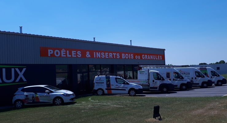 BO TRAVAUX siege et showroom Antigny  - Poêles à bois et à granulés 