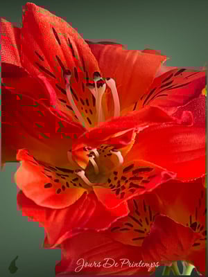 Alstroméria artificiel haut de gamme