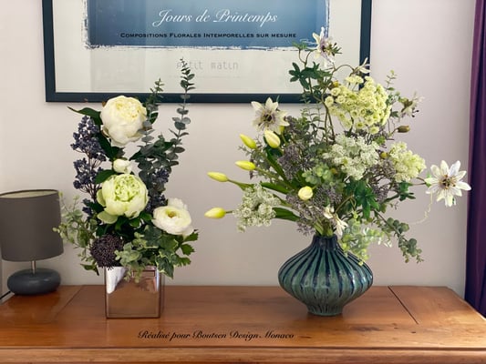 Composition florale intemporelle réalisée sur mesure