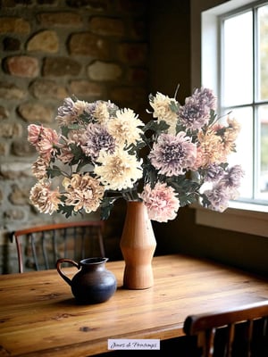 Dalhia artificiel haut de gamme