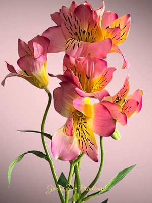 Alstroméria artificiel haut de gamme