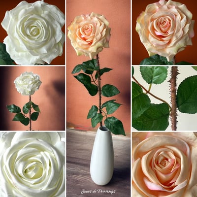 Rose artificielle Haut de Gamme