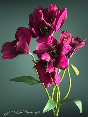 Alstroméria artificiel haut de gamme