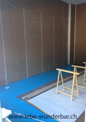 Rohbau - Stosskanten spachteln, ohne die Querfuge zu erwischen