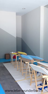 Präzision: sauber beschnittene Wandfarben