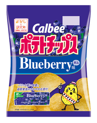 ポテトチップス ブルーベリーガム味