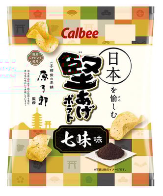 堅あげポテト 七味味