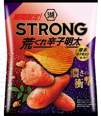 湖池屋STRONG ポテトチップス 荒くれ辛子明太