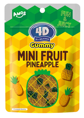 ４Ｄグミ ミニフルーツパイナップル