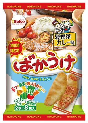 ばかうけ　夏野菜カレー味