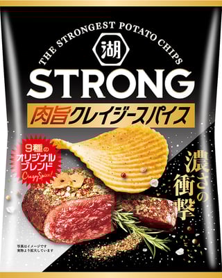 湖池屋STRONG ポテトチップス 肉旨クレイジースパイス