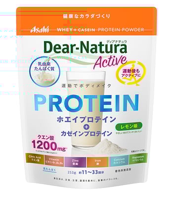 ディアナチュラアクティブ ホエイ＋カゼインプロテイン レモン味