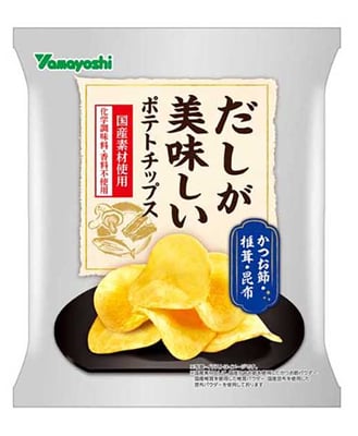 だしが美味しい ポテトチップスかつお節・椎茸・昆布