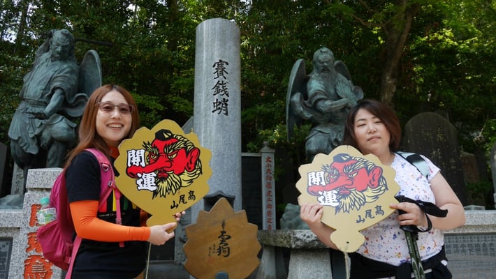 薬王院では天狗が祀られています。