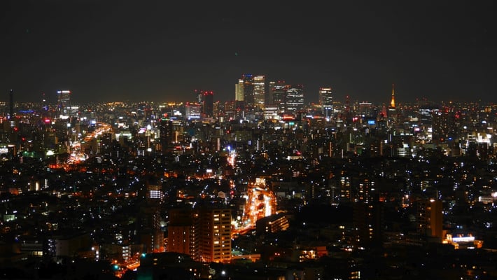 名古屋駅方面の様子。