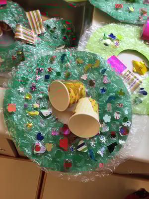 飾りいっぱいです。