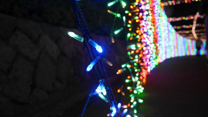 小さなLEDランプが、何万も連なっています。