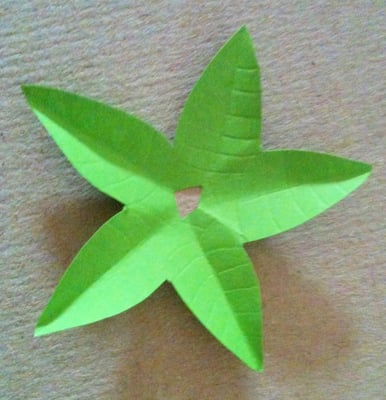 Blätterskelett anritzen und knicken