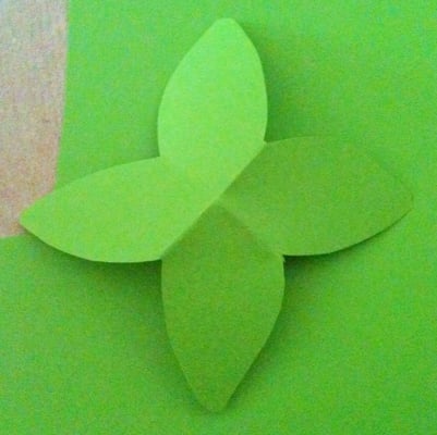 Blatt ausgeschnitten