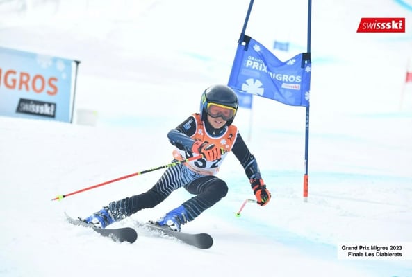 Laurin in voller Fahrt