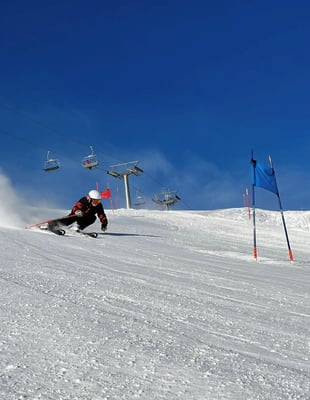 Christian in voller Fahrt