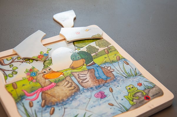 Vogelwarte Sempach – Illustration eines Kinderpuzzles