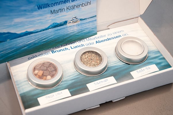 Zugersee Schifffahrt – Mailingbox für Firmenevents