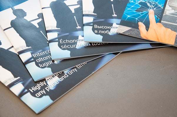 Gestaltung Kundenmagazin in 6 Sprachen inkl. russisch und arabisch, 2 mal pro Jahr