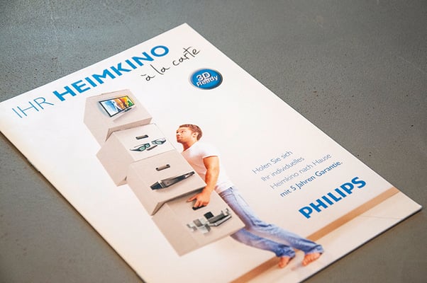 Philips Schweiz – Schaufensterkampagne inkl. Kreation Key Visual, Poster, 3D-Tisch, Broschüre etc.