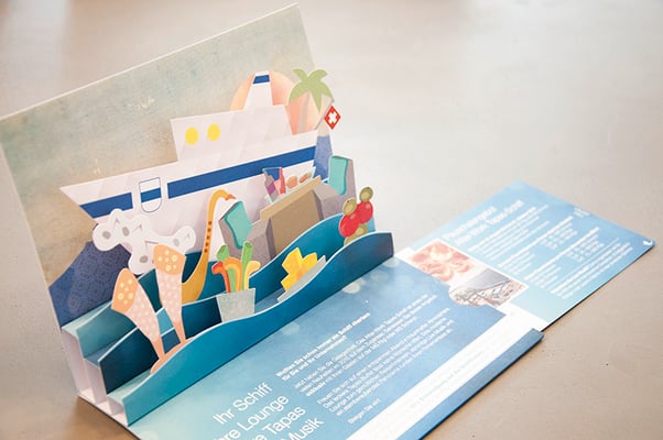 Zugersee Schifffahrt – 3D-Popup-Mailing für Events
